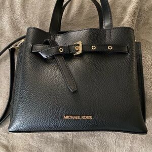 Michael Kors Black Leather Tote Bag 8X 7 1/2 in